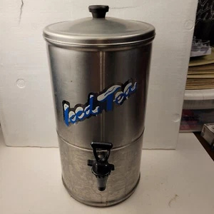 Vtg Commercial Stainless 3 gallon Iced Tea Dispenser Curtis Streamliner on stand - Picture 1 of 6