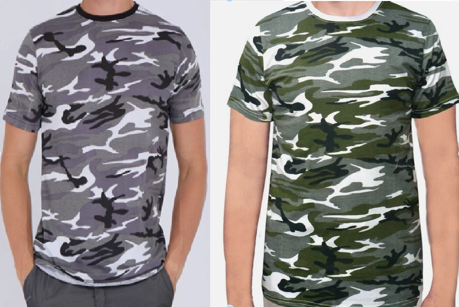 2 PACK Mens Camo Summer Lightweight t shirts COTTON Jungle Fishing Top Casual - Image 1 of 1