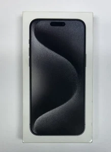 Apple iPhone 15 Pro Max noir titane 256 Go boîte vide uniquement - Photo 1 sur 3