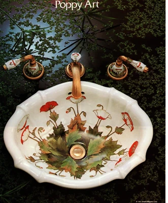 1985 年 SHERLE WAGNER POPPY 粉色印刷广告,红色 LACQUER,接口,印刷广告 — 第 1/2 张图片