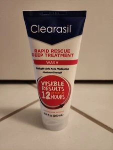 Clearasil Rapid Rescue Wash Deep Treatment 2% Salicylic Acne Face Wash Cleanser - Picture 1 of 3
