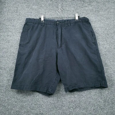 Pantalones Cortos Banana Republic Para Hombre 38 Azul Bermudas Tiro Medio Rayas Frente Plano Algodón Foto 1 de 4