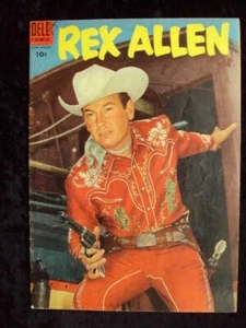 REX ALLEN #17 1955 DELL COMICS GOLDEN AGE PHOTO COVER NICE - Picture 1 of 2