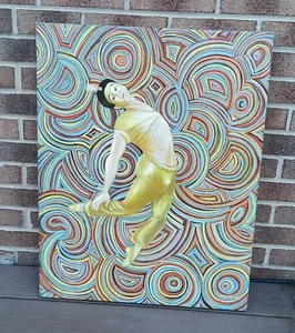 Vintage Jack Sacks LGBTQ Fairy Painting Gay Interest - Picture 1 of 6