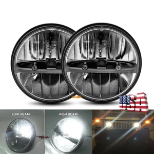 Par de faros LED redondos de 7" haz alto/lo para camión militar para M998 M923 M35a2 - Imagen 1 de 12