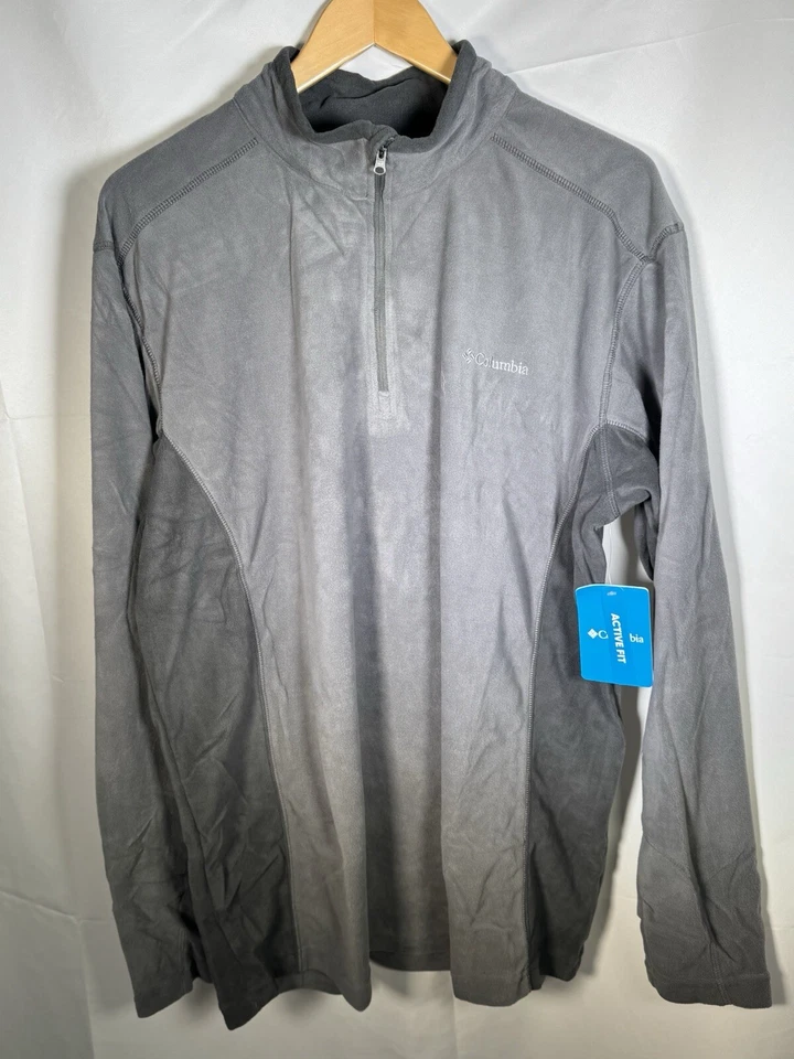 Columbia Klamath Range II Half Zip Grey Men’s Pullover UK Large