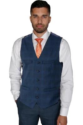 $89.50 Perry Ellis Men's, Regular Fit Stretch Vest, Estate Blue, M - Image 1 of 2