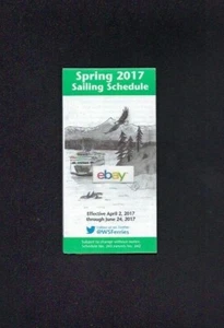 WASHINGTON STATE FERRIES FRÜHLING 2017 SEGELPLAN - Bild 1 von 1