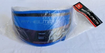 MT HELMETS Motorcycle Visor MT-V-12 Anti Scratch Max Vision Tinted Blue NEW - image 1 of 4