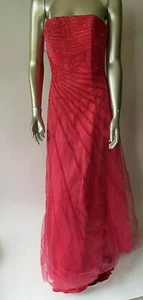 Cache Prom Ball Gown Quinceanera Dress Formal Princess Beaded Size 6 Fuschia - Picture 1 of 11