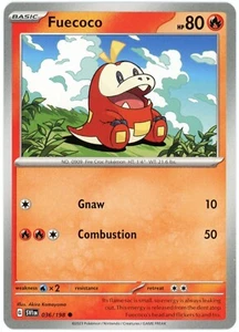 Fuecoco - 036/198 - Set Base Scarlatto e Viola - Pokemon - LP/NM mai giocato - Foto 1 di 1