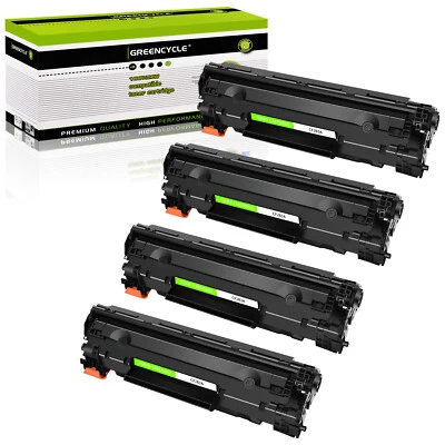 4PK CF283A 83A BK Laser Toner cartridge For HP LaserJet Pro MFP M127fw M125nw - Image 1 of 4