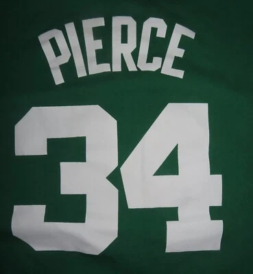 Majestic PAUL PIERCE # 34 波士顿凯尔特人队 (XL) T 恤球衣 — 第 1/4 张图片