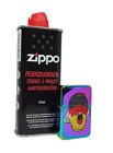 Zippo Benzin 125ml + Benzinfeuerzeug / Sturmfeuerzeug Angel Fuball Fan Rainbow