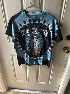 The Grateful Dead 2021 Dead And Company Tour Shirt Men Small Liquid Blue Tie Dye - Picture 1 of 3