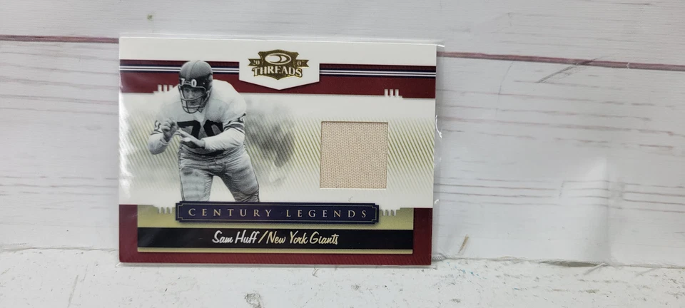 2007 Donruss Threads Century Legends Sam Huff Jersey CL-10 #/250 S1 - Image 1 of 2