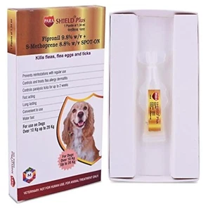 Medfly Parashield Plus Spot On Solution for Prevention of Ticks, Fleas & Chewing - Picture 1 of 3