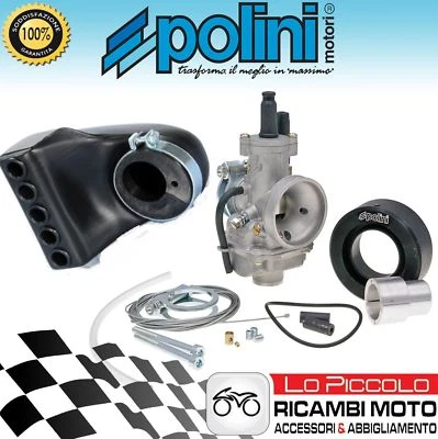 KIT POLINI CARBURATORE ATTACCO RIGIDO CP 19 PER PIAGGIO APE 50 - FL - RST MIX