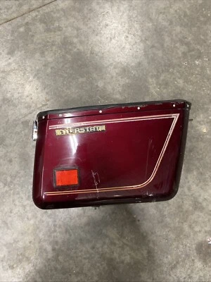Bolsa de sillín derecha Honda Goldwing GL1100 1980-1983 Interstate roja completa Foto 1 de 4