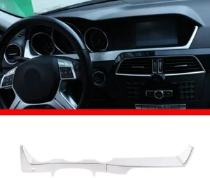 ABS Silver Instrument Panel Decorative Trim Cover For Benz C Class W204 2011-13 - Imagen 1 de 5
