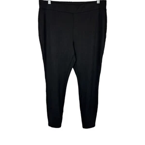 Isaac Mizrahi Women's Petite 24/7 Stretch Knit Stirrup Leggings Black PM Size - Picture 1 of 2