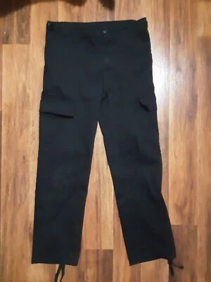 Dress Cargo Pants ~ Boy's Size 12 ~ Black Pockets Adjustable (24 - 28in) - Image 1 of 2