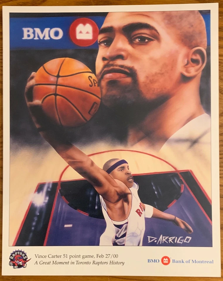 VINCE CARTER, FOTO EMITIDA POR EL EQUIPO 8" X 10", ¡LEYENDA DE LOS RAPTORS DE TORONTO! Foto 1 de 1