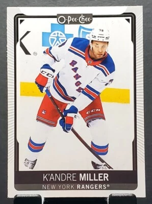 2021-22 O-Pee-Chee #297 K'Andre Miller RANGERS Hockey card🏒NM/MT - Image 1 of 2