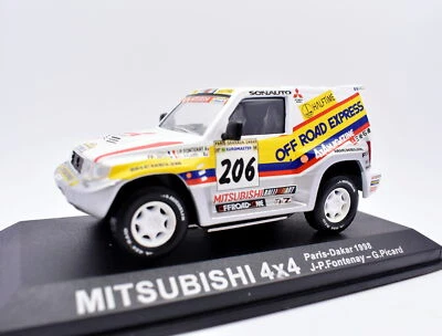 Modellino auto rally scala 1:43 Mitsubishi 4X4 IXO diecast modellismo statico - Immagine 1 di 4