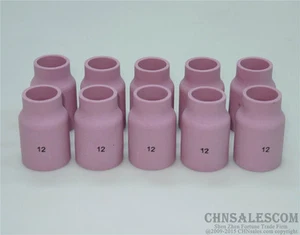 10 tazas grandes de lentes de gas con boquilla de alúmina 12# 53N87 para WP-9/20/25/17/18/26 - Imagen 1 de 2