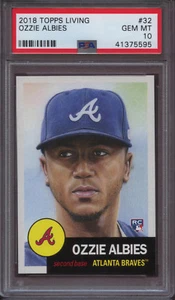 2018 Topps Living 32 Ozzie Albies PSA 10 Gem Mint RC - Picture 1 of 3