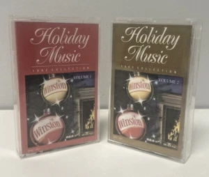 2 Winston Holiday Music Collection Cassette Tapes (1992) Volume 1 & 2 Set TESTED - Picture 1 of 5
