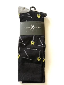Marc Ecko Socks Matches Flame Fire Hot Black Gray Casual Dress New - Picture 1 of 1