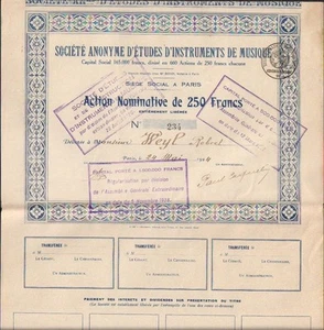 RARE => ETUDES d'INSTRUMENTS DE MUSIQUE (T) - Picture 1 of 1