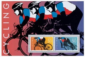 SCOTT 3119 CYCLING SOUVENIR SHEET 50 CENT  MNH FULL  SHEET OF  2 - Picture 1 of 1