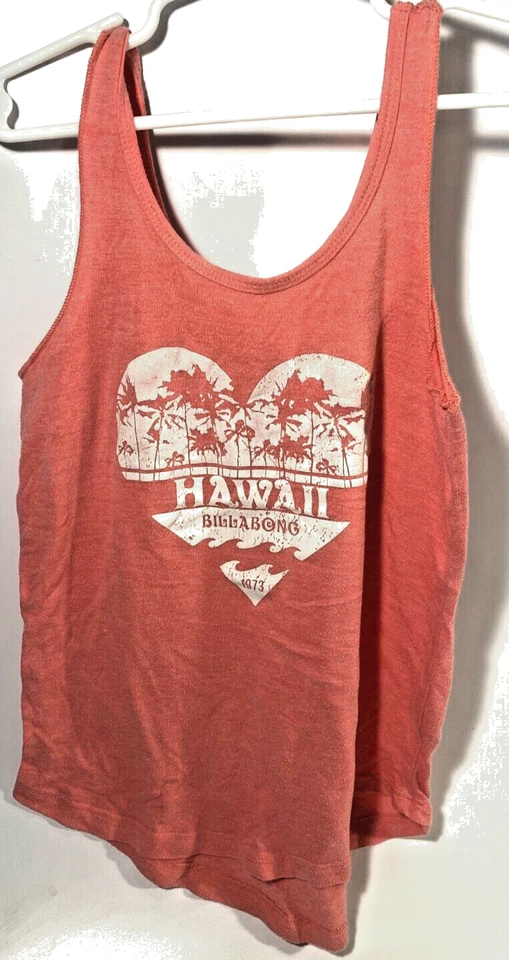 Regata Billabong coração havaiano coral floral meninas jovens média - Imagem 1 de 3