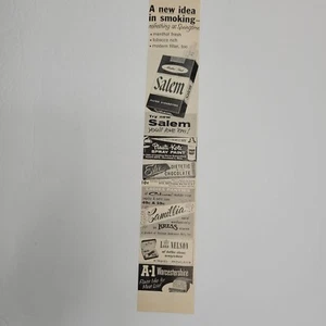 1957 neue Salem Zigaretten Camilla Lord Nelson A1 Worcestershire Vintage Druckanzeige  - Bild 1 von 1