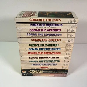 Conan Robert E. Howard Vtg Fantasy Mass Paperback Ace Book Set 1967 (1-12) Lot - Picture 1 of 15