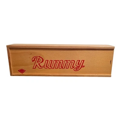 Vintage Rummy Tile Game – Complete - Rummy Travel Game Wooden Box - Image 1 of 4