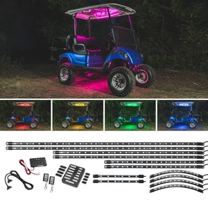 LEDGlow Million Color LED Golf Cart Underglow Canopy Wheel Interior Lights Kit - Picture 1 of 10