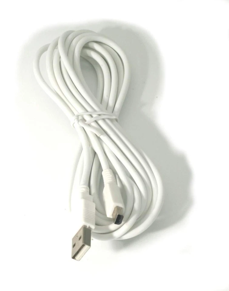 Nintendo 3DS DSi DSi XL Power Charging Cable 10FT White USB 22Awg - Image 1 of 4