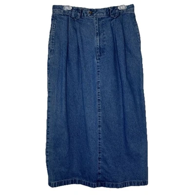 Maxi Falda Denim Pradera Occidental Vaquera Boho Mujer Talla 14 Años 80 90 De Colección Foto 1 de 4