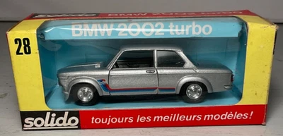 Литая модель Solido France BMW 2002 Turbo No28 в оригинальной коробке - Изображение 1 из 4