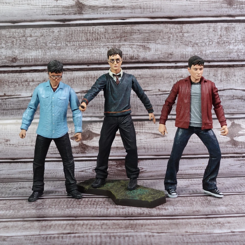 NECA Harry Potter Action Figure Lot of 3 Order Phoenix Half-Blood Deathly Hallow - Image 1 of 4