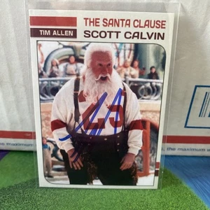 TIM ALLEN AUTOGRAPHED THE SANTA CLAUSE CUSTOM CARD - Picture 1 of 3