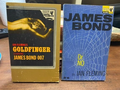 Ian Fleming, Goldfinger and Dr. No, Pan 1963 & 1965 Paperbacks - image 1 of 3
