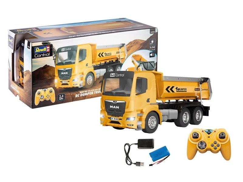 Revell Control 24454 - 1 14 - RC Dumper Truck MAN TGS 33.510 6X4 BB CH - Neu
