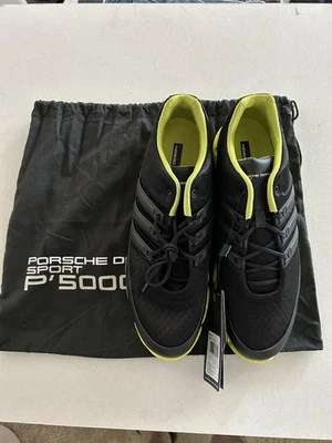 Nuevas zapatillas para hombre Porsche Design P’5000 talla 11 1/2 EE. UU.  Negro/verde Foto 1 de 4