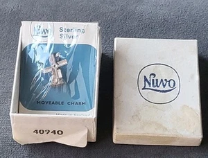 Vintage Nuvo Sterling Silver Windmill Charm Rare Still Boxed And In Packaging... - Picture 1 of 4