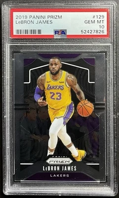 2019 Panini Prizm LeBron James #129 Lakers PSA 10 GEM ESTADO PERFEITO 🔥 - Imagem 1 de 2